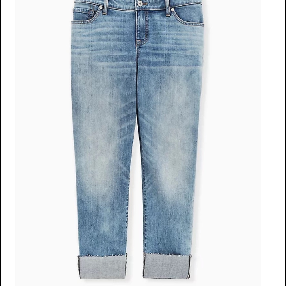 Disney Mickey Mouse Crop Boyfriend Jeans